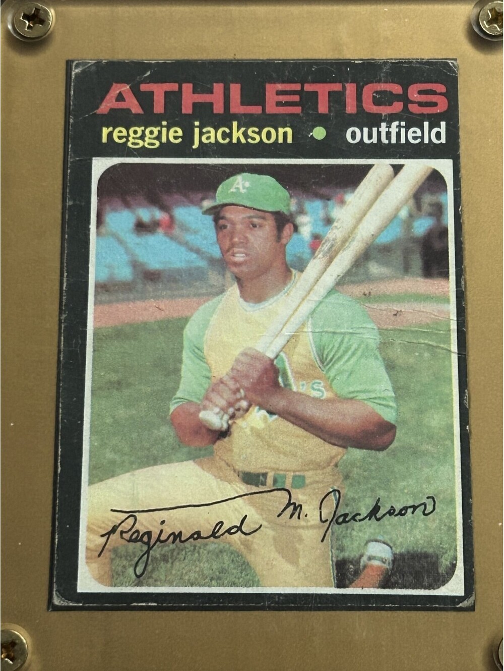 REGGIE JACKSON VINTAGE 1991 TOPPS #20 MLB CARD HALL OF FAME SLUGGER